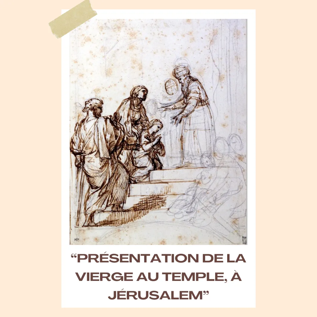 Présentation de la vierge au temple, à jérusalem