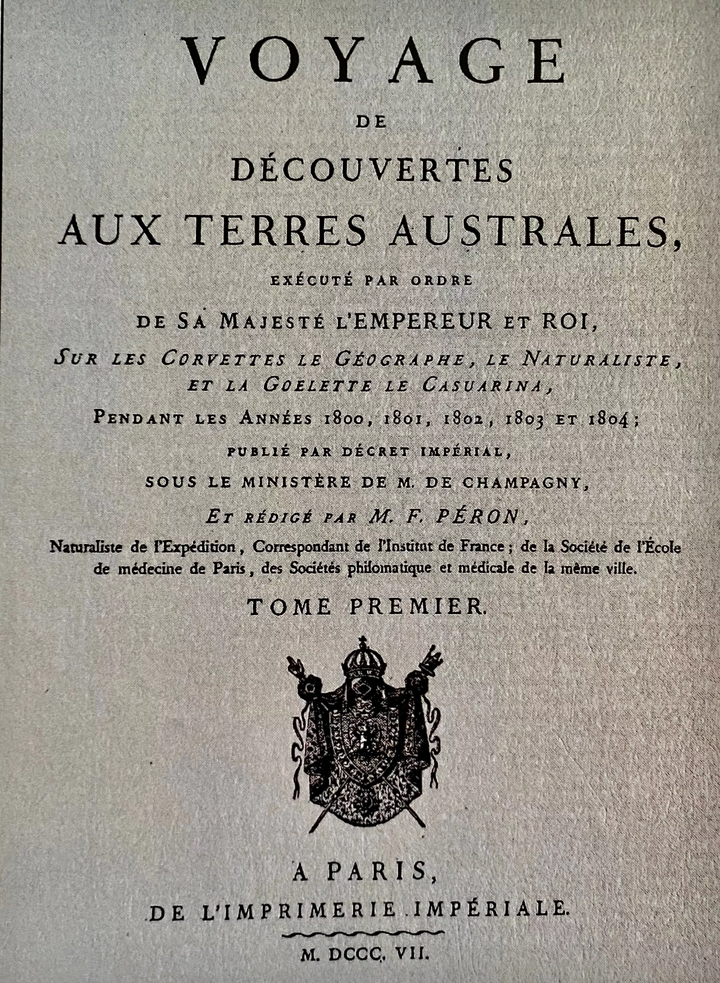 Voyage de découvertes aux terres australes